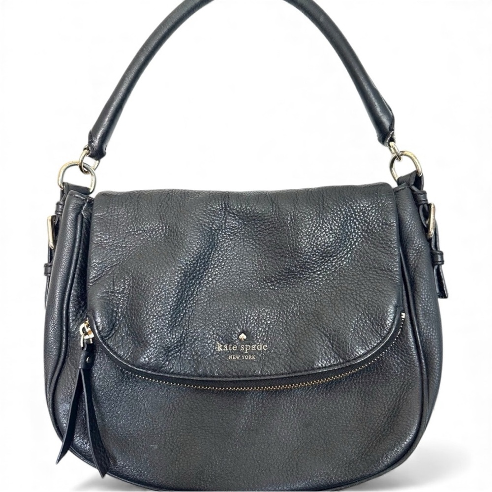 Kate Spade Cobble Hill Curtis Black Pebbled Leather Shoulder Bag
